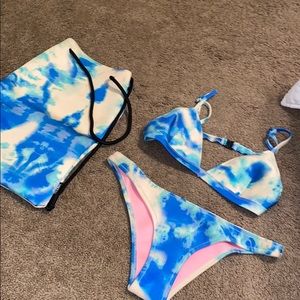 Triangl bikini with bag